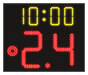 Tablero electrnico deportivo de los 24 segundos y cronmetro aprobado por la FIBA de 1 CARA, Marcador de 24 segundos 